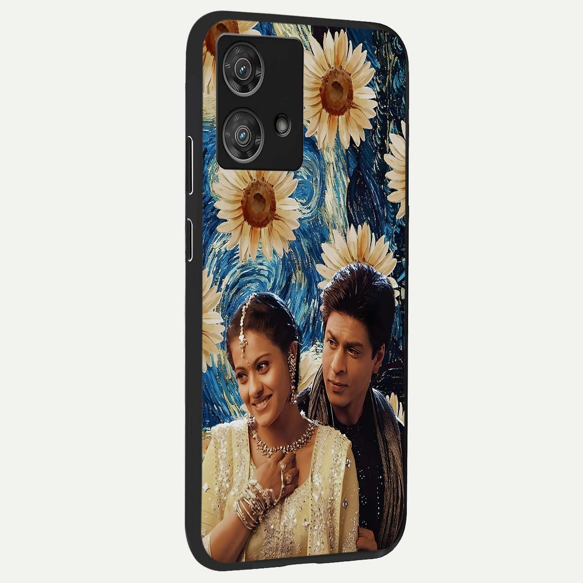  Eternal Love Story back cover For Moto Edge 40 Neo slim fit glass case with vibrant aesthetic design
