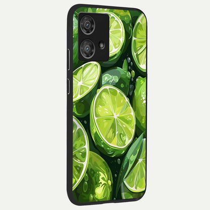  Green Kawasaki back cover For Moto Edge 40 Neo slim fit glass case with vibrant aesthetic design