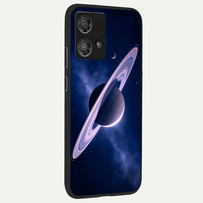  Saturn Ring Mystique back cover For Moto Edge 40 Neo slim fit glass case with vibrant aesthetic design