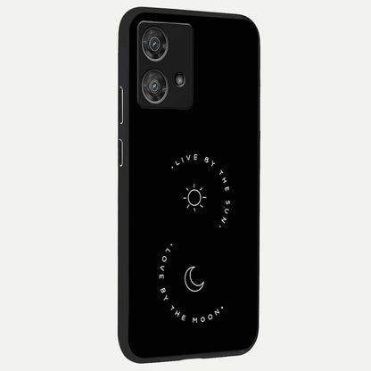  Sunflower Cat Art back cover For Moto Edge 40 Neo slim fit glass case with vibrant aesthetic design