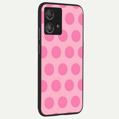  Sweet Dot Dreams back cover For Moto Edge 40 Neo slim fit glass case with vibrant aesthetic design