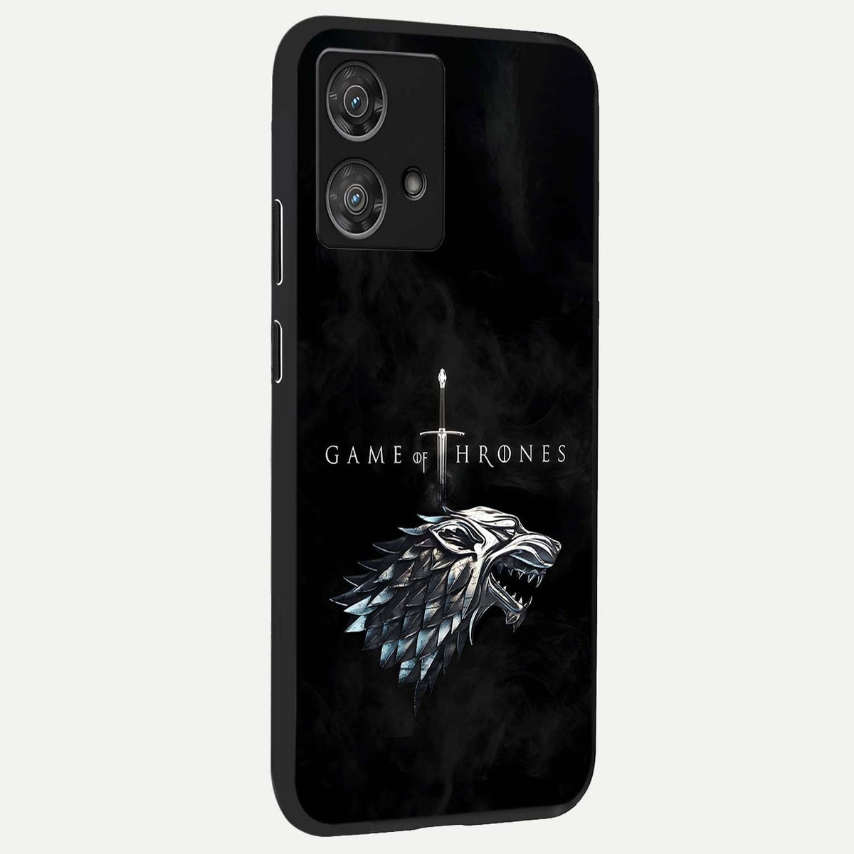  Throne Wolf Legacy back cover For Moto Edge 40 Neo slim fit glass case with vibrant aesthetic design