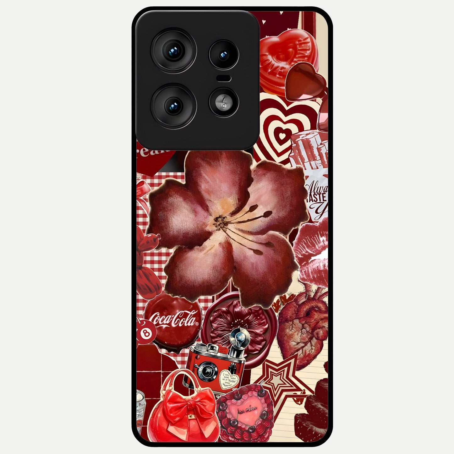  Aesthetic Little Freak Glass Case For Moto Edge50 Pro back cover – full design glossy printed glass finish