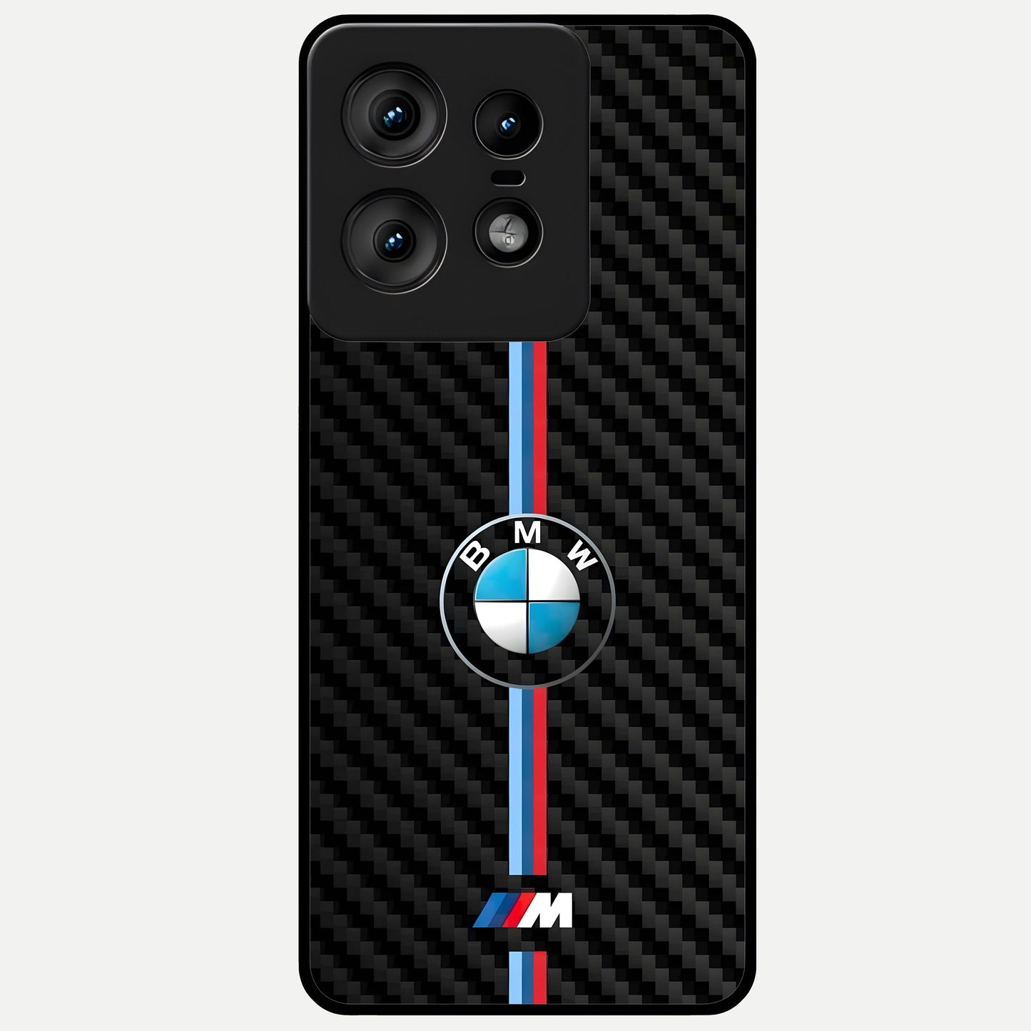  BMW Pattern Glass Case For Moto Edge50 Pro back cover – full design glossy printed glass finish