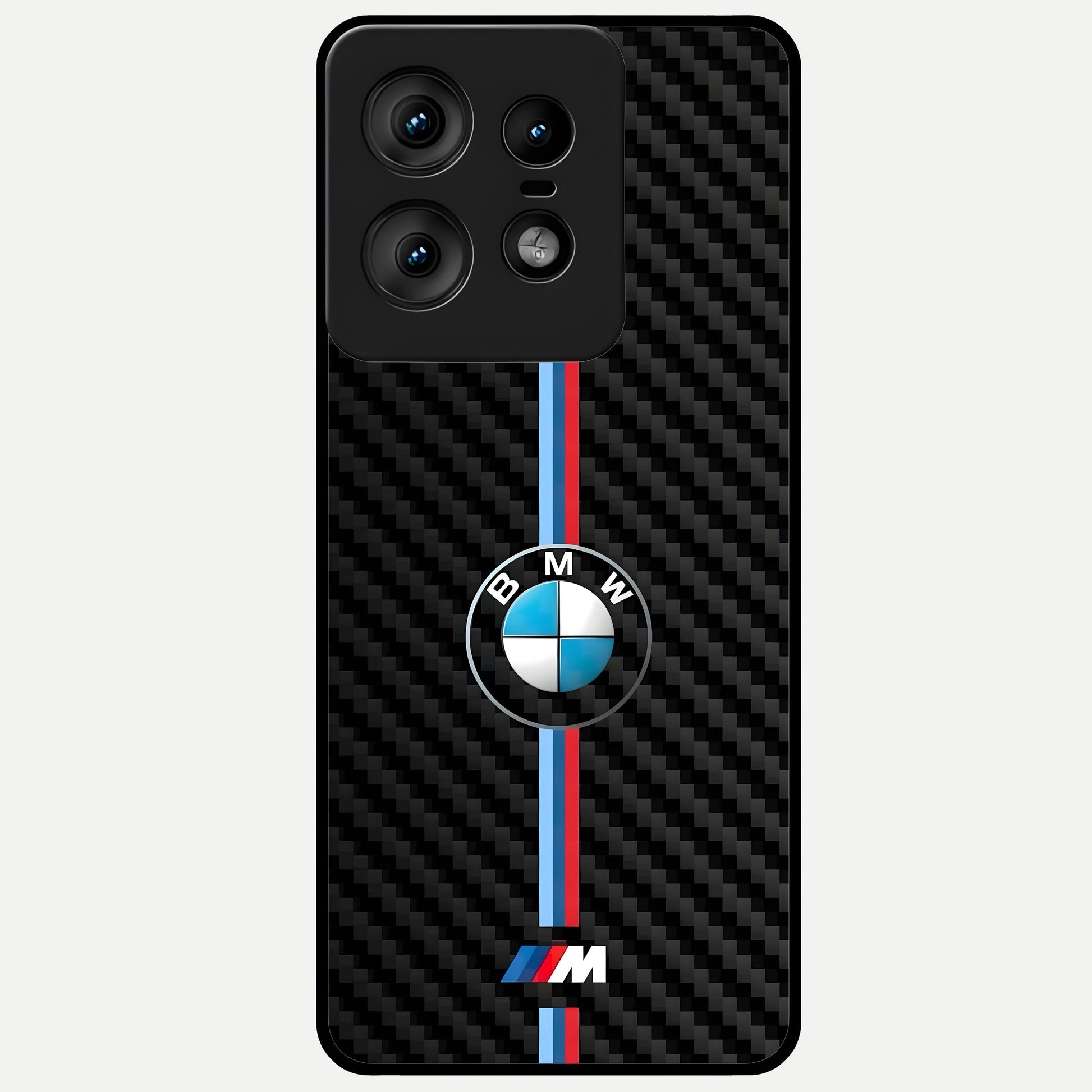  BMW Pattern Glass Case For Moto Edge50 Pro back cover – full design glossy printed glass finish