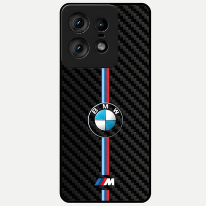  BMW Pattern Glass Case For Moto Edge50 Pro back cover – full design glossy printed glass finish