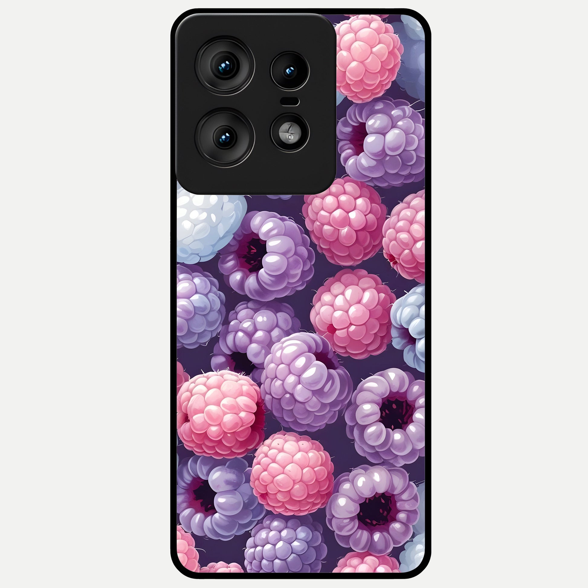  Berry Candy Pop Glass Case For Moto Edge50 Pro back cover – full design glossy printed glass finish