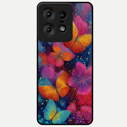  Butterfly Dream Mist Glass Case For Moto Edge50 Pro back cover – full design glossy printed glass finish