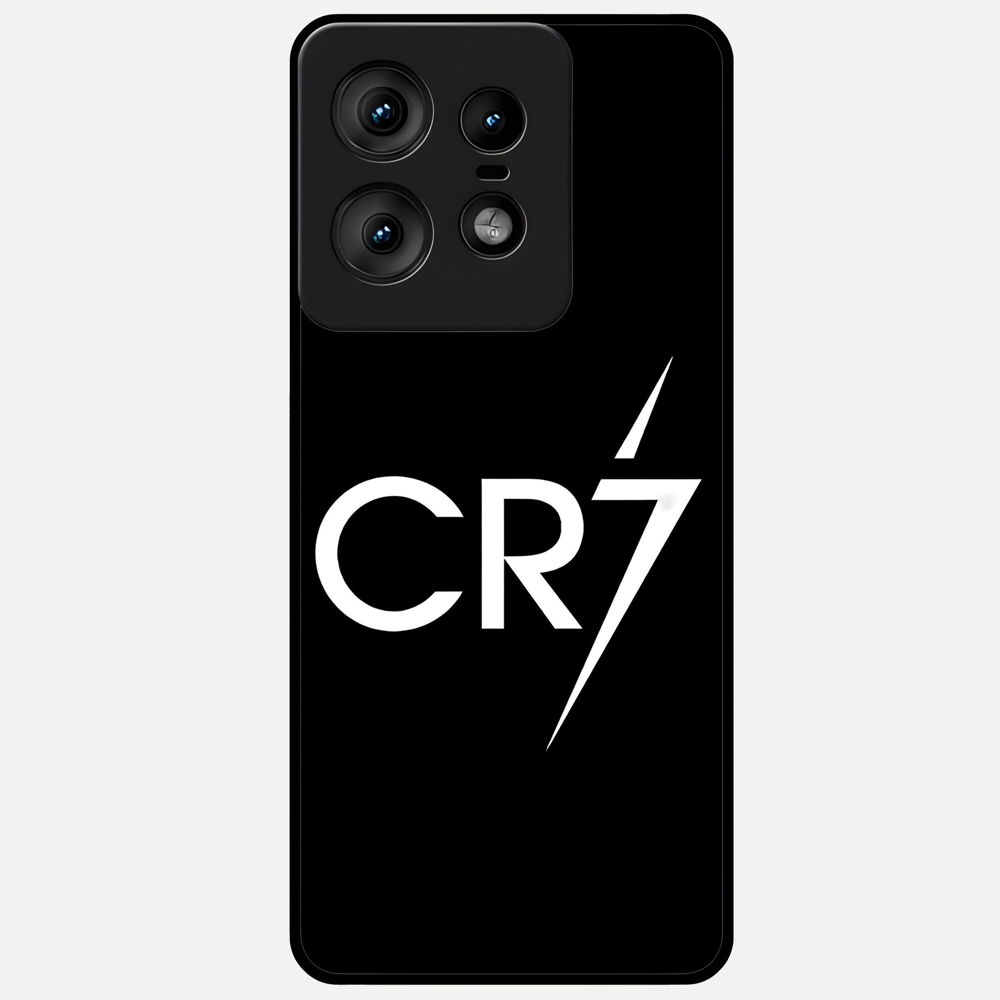  CR7 Elite Strike Glass Case For Moto Edge50 Pro back cover – full design glossy printed glass finish
