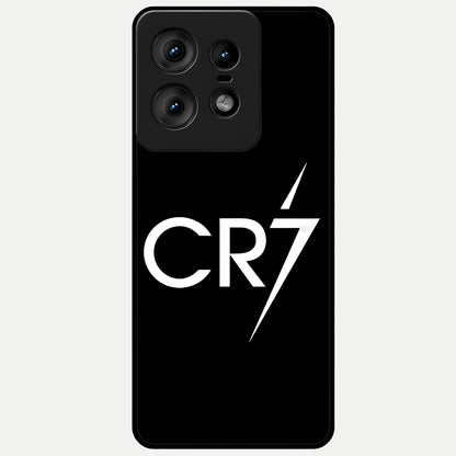  CR7 Elite Strike Glass Case For Moto Edge50 Pro back cover – full design glossy printed glass finish