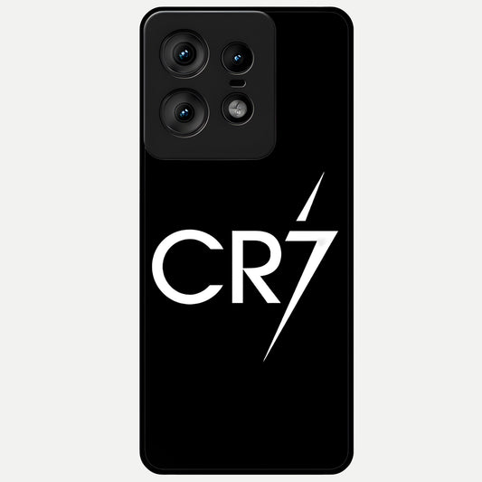  CR7 Elite Strike Glass Case For Moto Edge50 Pro back cover – full design glossy printed glass finish