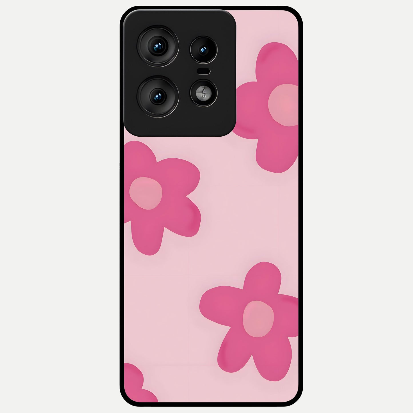  Candy Bloom Dreams Glass Case For Moto Edge50 Pro back cover – full design glossy printed glass finish