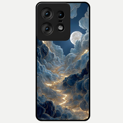  Celestial Cloud Road Glass Case For Moto Edge50 Pro back cover – full design glossy printed glass finish
