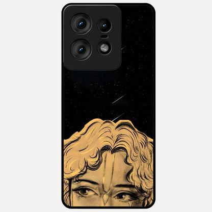  Celestial Gods Plan Glass Case For Moto Edge50 Pro back cover – full design glossy printed glass finish