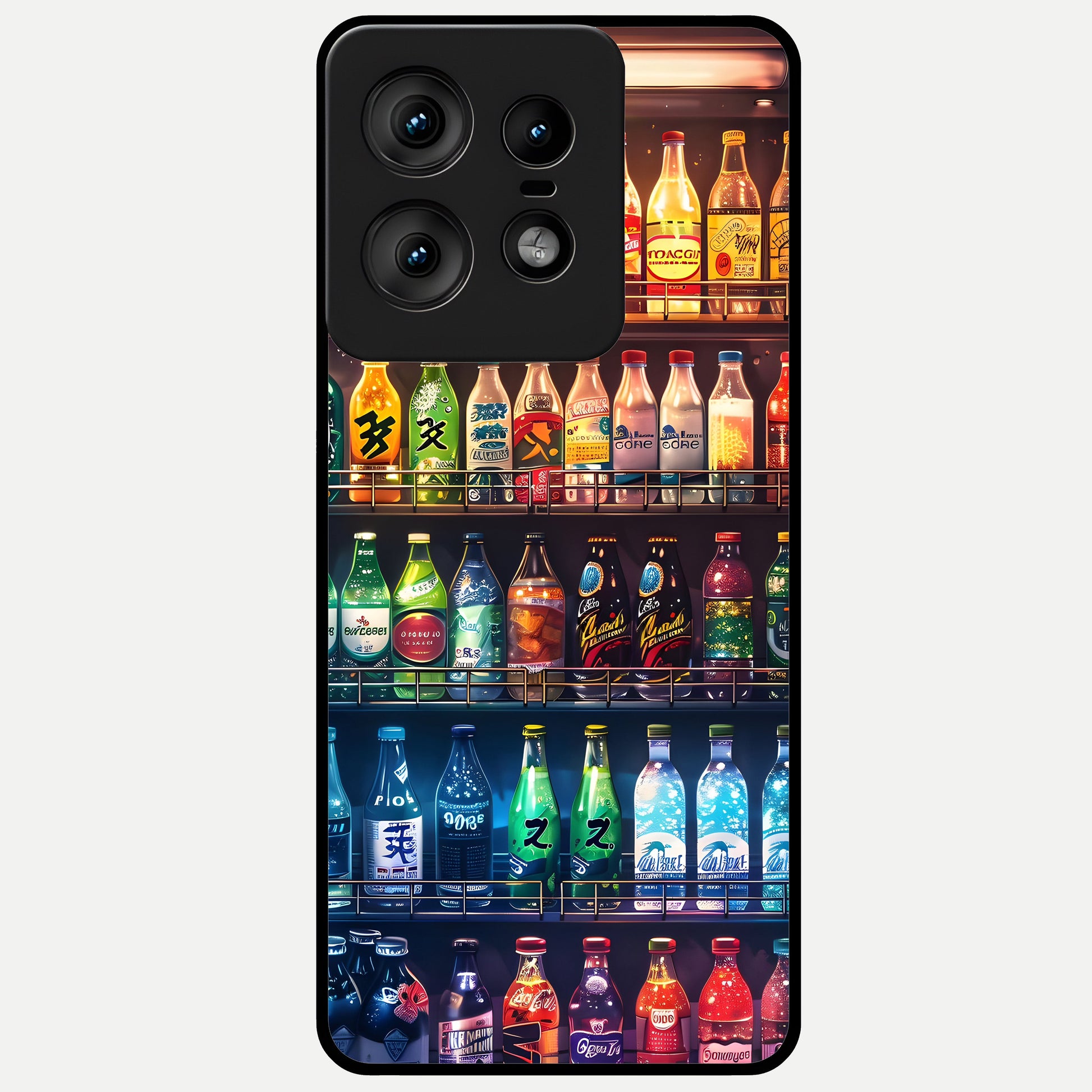  Colorfull Tree Glass Case For Moto Edge50 Pro back cover – full design glossy printed glass finish