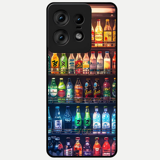  Colorfull Tree Glass Case For Moto Edge50 Pro back cover – full design glossy printed glass finish