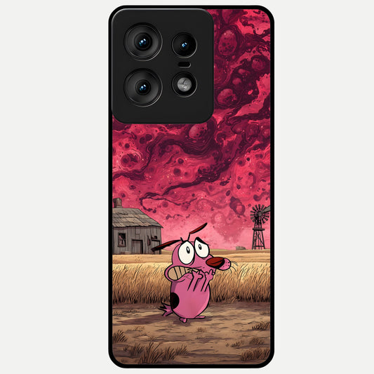  Courage Under Sky Glass Case For Moto Edge50 Pro back cover – full design glossy printed glass finish