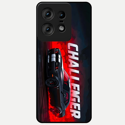  Crimson Challenger Fury Glass Case For Moto Edge50 Pro back cover – full design glossy printed glass finish
