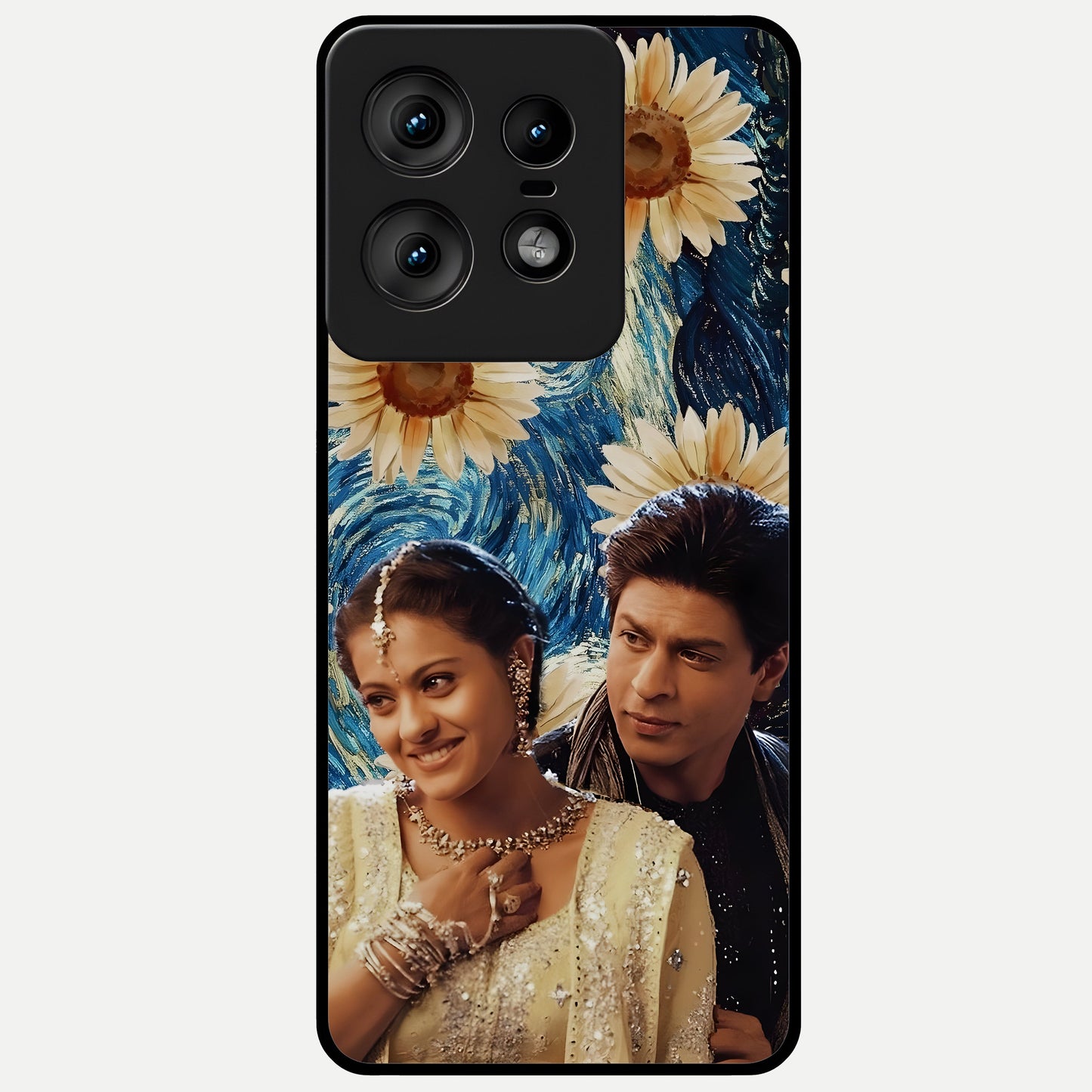  Eternal Love Story Glass Case For Moto Edge50 Pro back cover – full design glossy printed glass finish