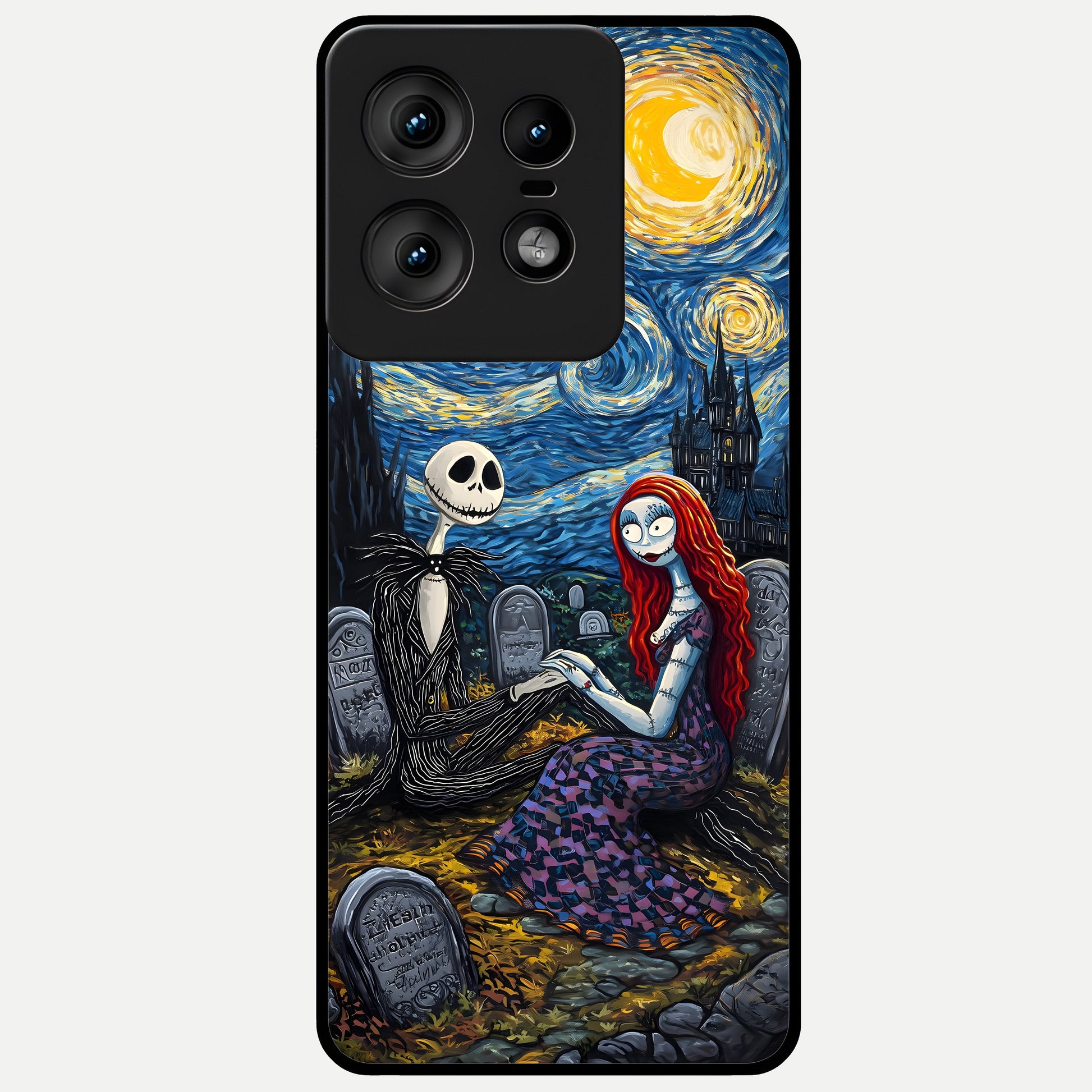  Eternal Night Love Glass Case For Moto Edge50 Pro back cover – full design glossy printed glass finish