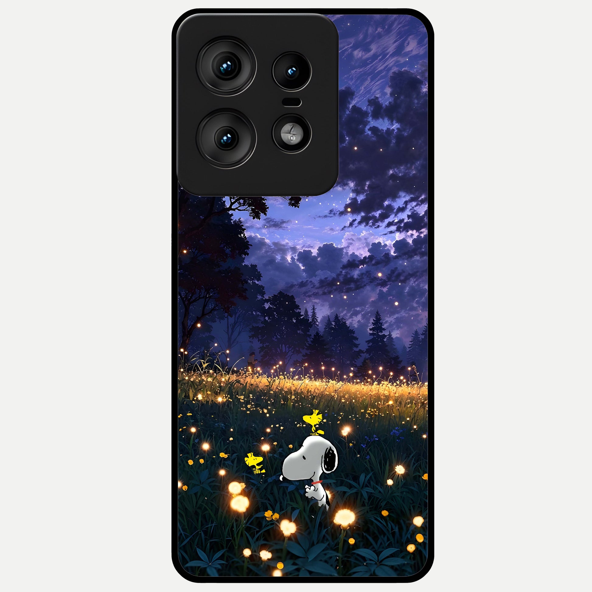  Firefly Meadow Magic Glass Case For Moto Edge50 Pro back cover – full design glossy printed glass finish