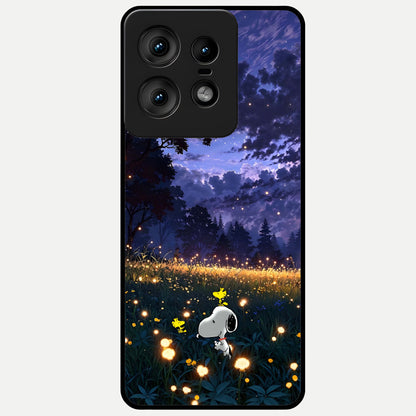  Firefly Meadow Magic Glass Case For Moto Edge50 Pro back cover – full design glossy printed glass finish