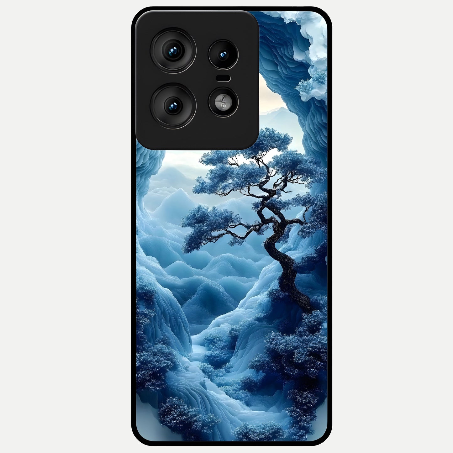  Frozen Serenity Gate Glass Case For Moto Edge50 Pro back cover – full design glossy printed glass finish