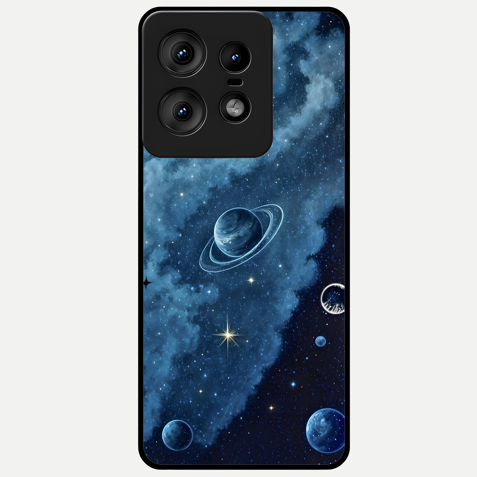  Galaxy Dream Space Glass Case For Moto Edge50 Pro back cover – full design glossy printed glass finish