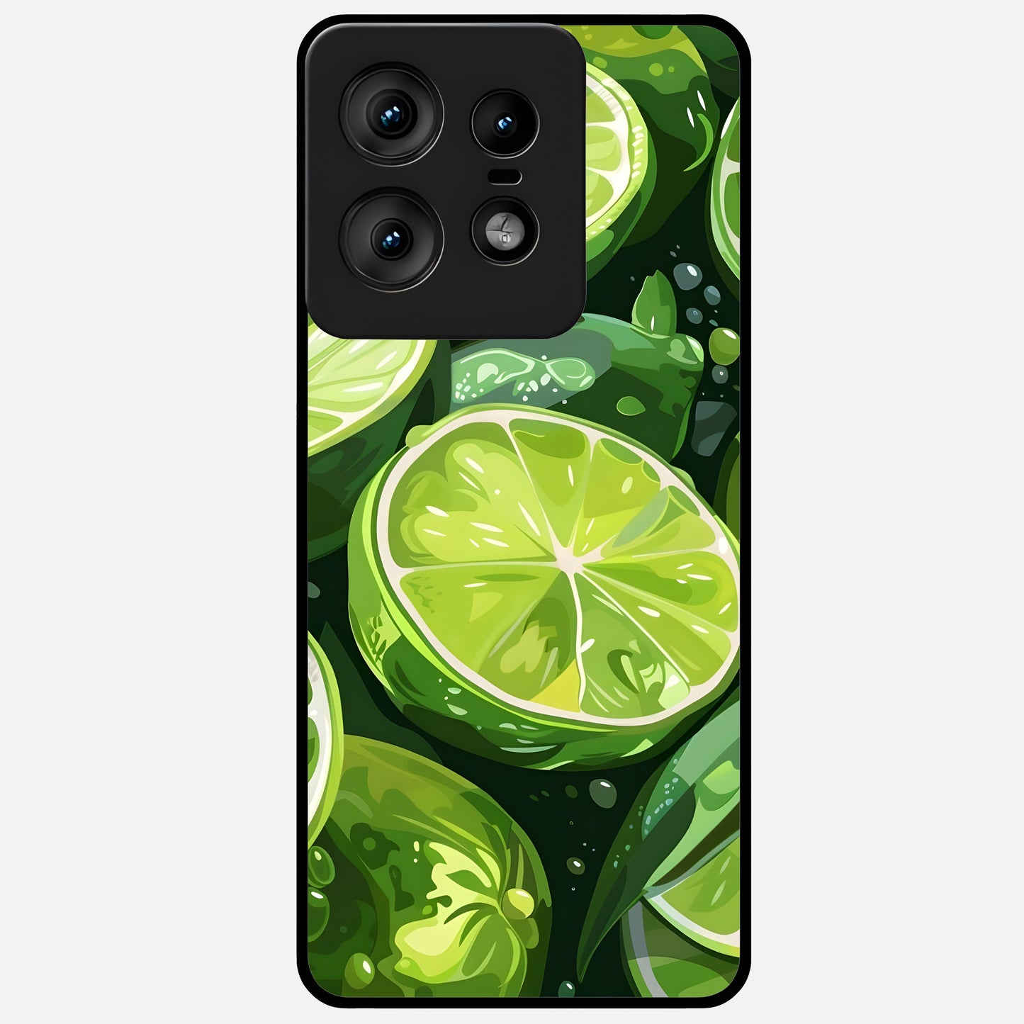  Green Kawasaki Glass Case For Moto Edge50 Pro back cover – full design glossy printed glass finish