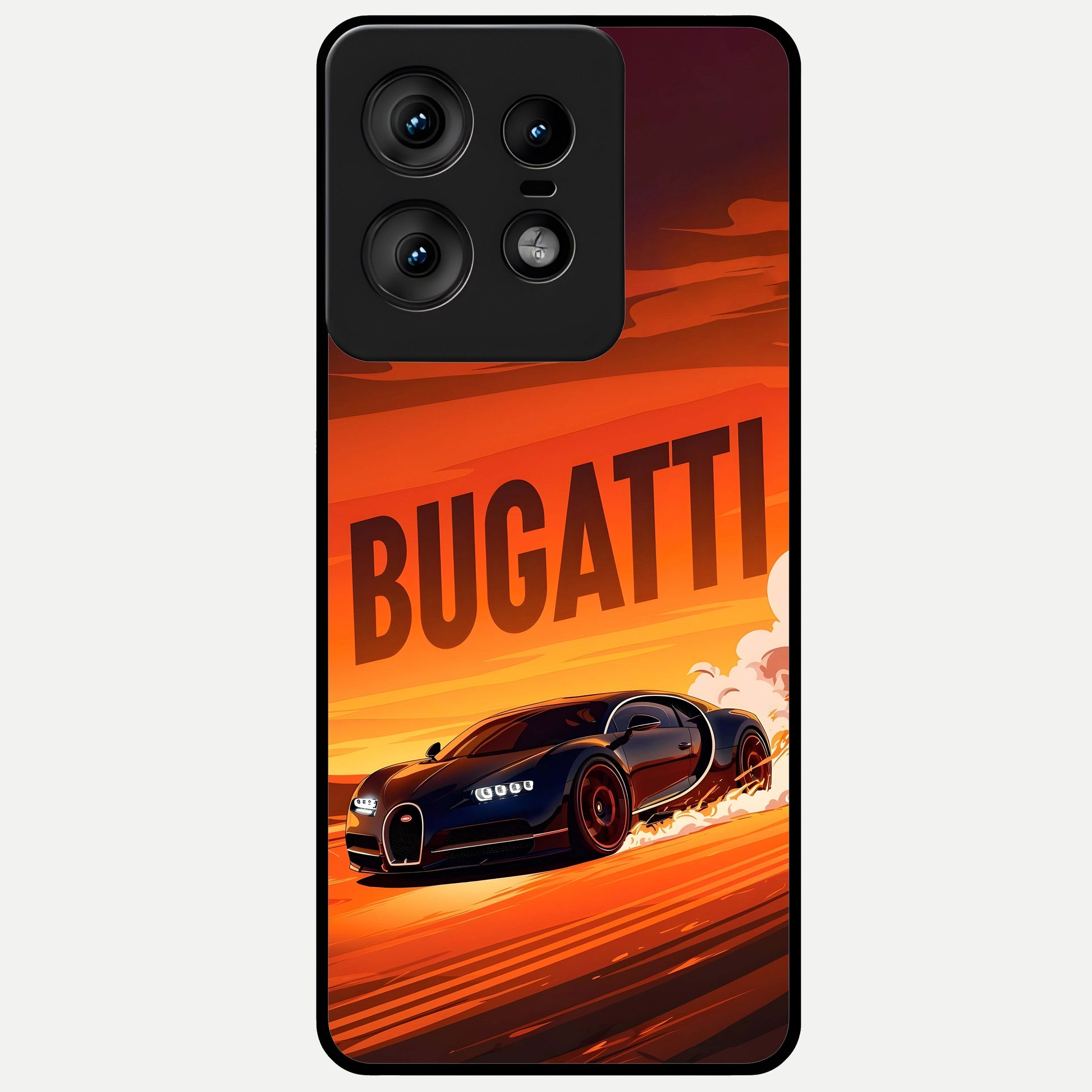  Inferno Bugatti Storm Glass Case For Moto Edge50 Pro back cover – full design glossy printed glass finish