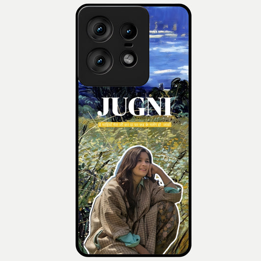  Jugni Soul Vibes Glass Case For Moto Edge50 Pro back cover – full design glossy printed glass finish
