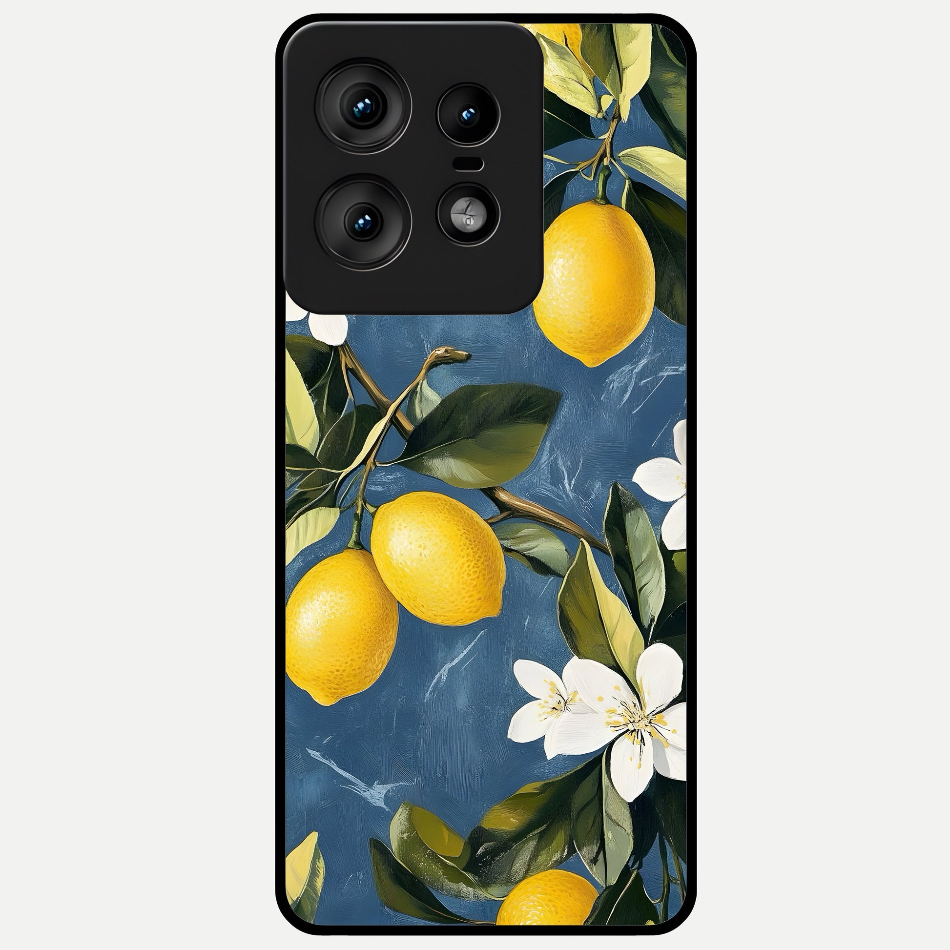  Lemon Dream Garden Glass Case For Moto Edge50 Pro back cover – full design glossy printed glass finish