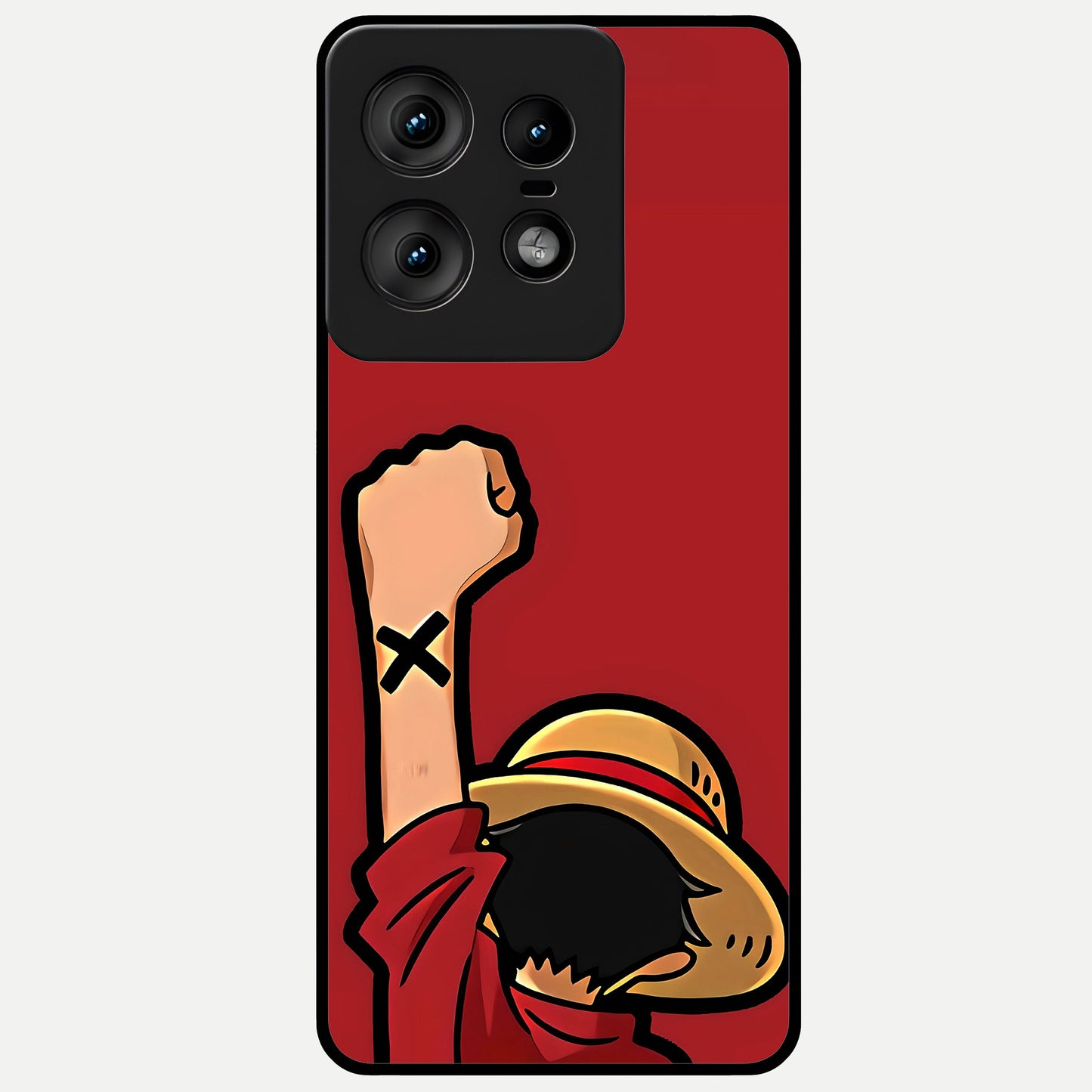  Luffy X Spirit Glass Case For Moto Edge50 Pro back cover – full design glossy printed glass finish