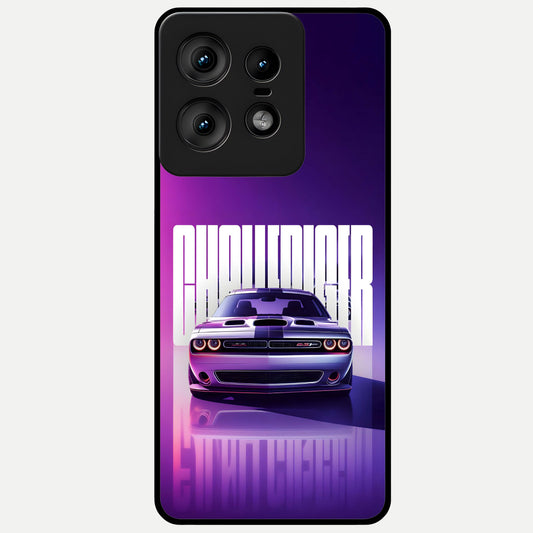  Midnight Muscle Ride Glass Case For Moto Edge50 Pro back cover – full design glossy printed glass finish
