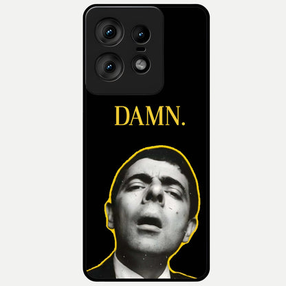  Mr Bean Damn Glass Case For Moto Edge50 Pro back cover – full design glossy printed glass finish