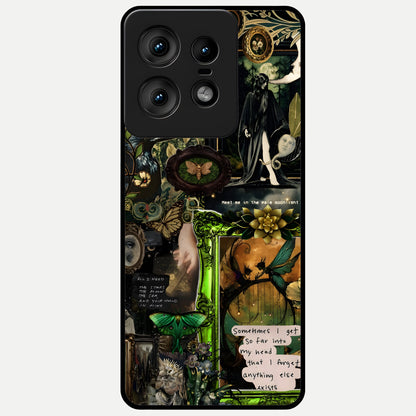  Mystic Woods Secret Glass Case For Moto Edge50 Pro back cover – full design glossy printed glass finish