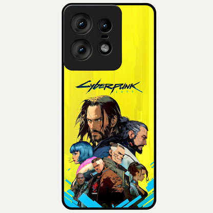  Neon Rebel Genesis Glass Case For Moto Edge50 Pro back cover – full design glossy printed glass finish
