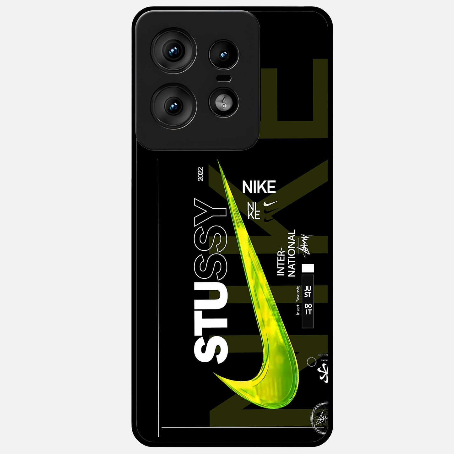  Neon Street Edition Glass Case For Moto Edge50 Pro back cover – full design glossy printed glass finish