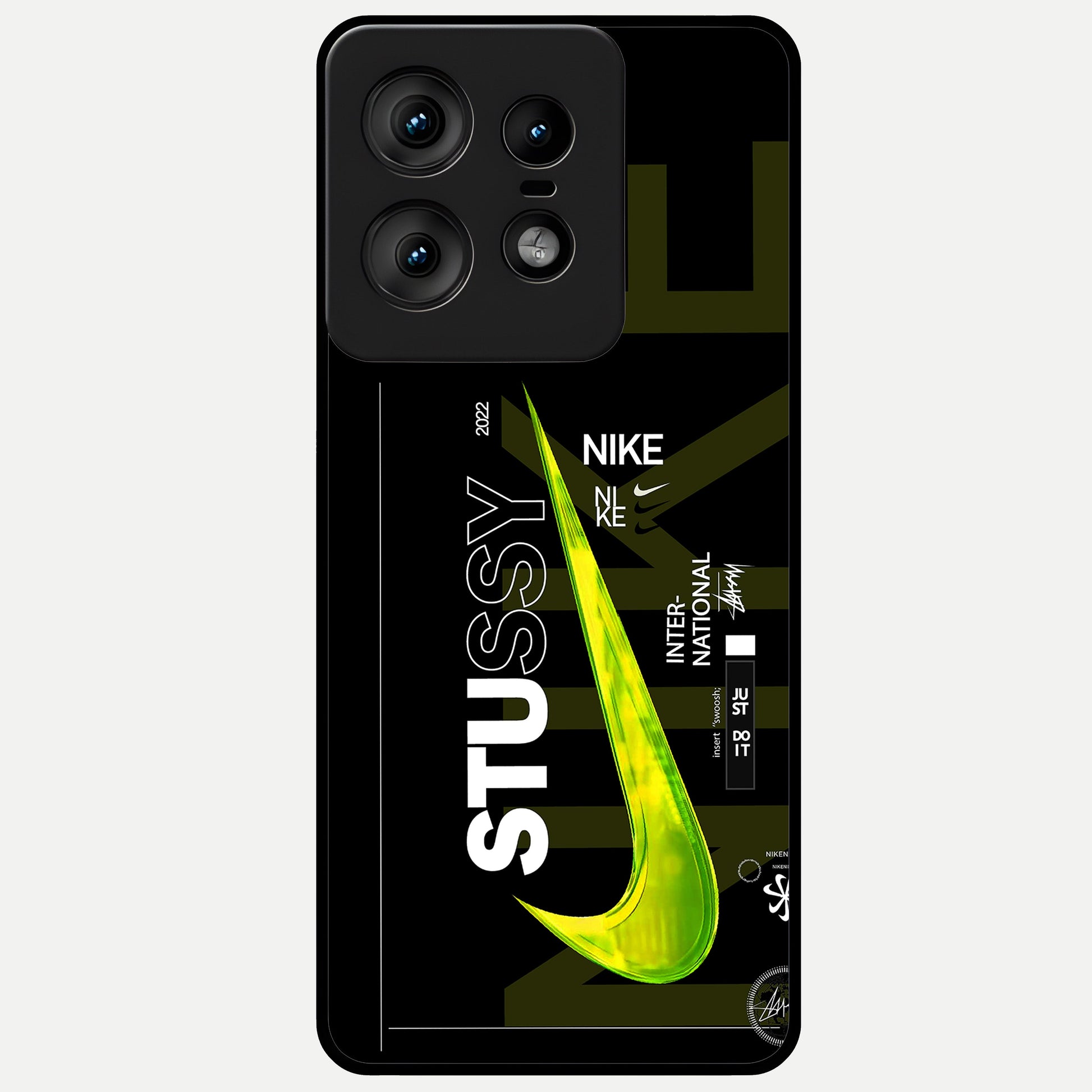  Neon Street Edition Glass Case For Moto Edge50 Pro back cover – full design glossy printed glass finish