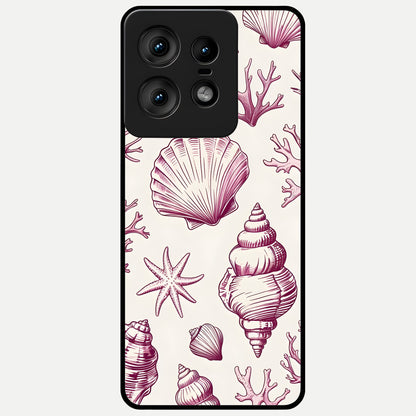  Pink Power Sparks Glass Case For Moto Edge50 Pro back cover – full design glossy printed glass finish