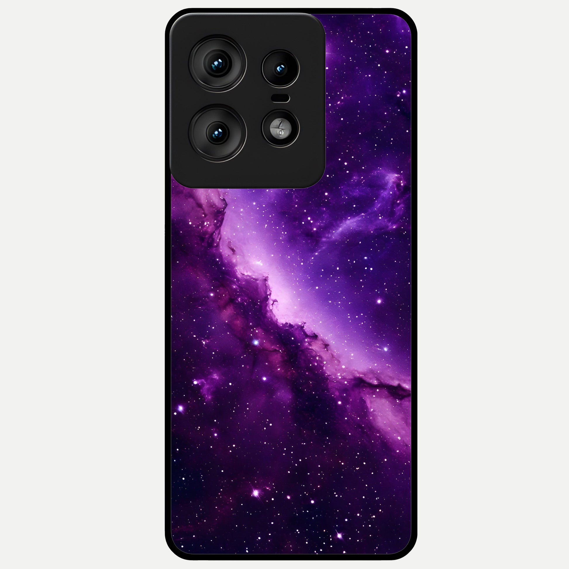  Purple Shade Sky Glass Case For Moto Edge50 Pro back cover – full design glossy printed glass finish