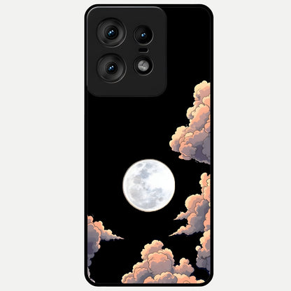  Shade Cloud Moon Glass Case For Moto Edge50 Pro back cover – full design glossy printed glass finish