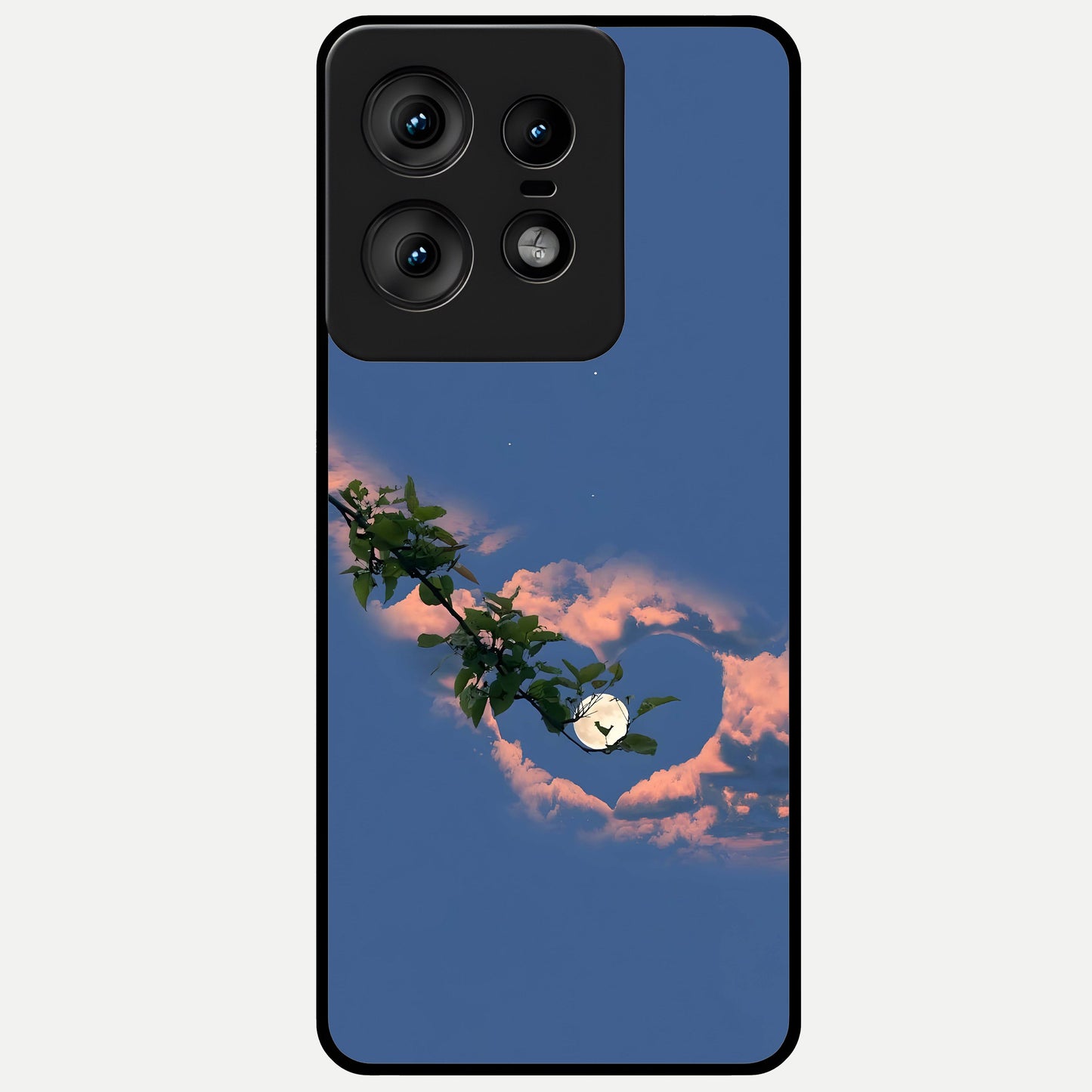  Sky Under Tree Glass Case For Moto Edge50 Pro back cover – full design glossy printed glass finish