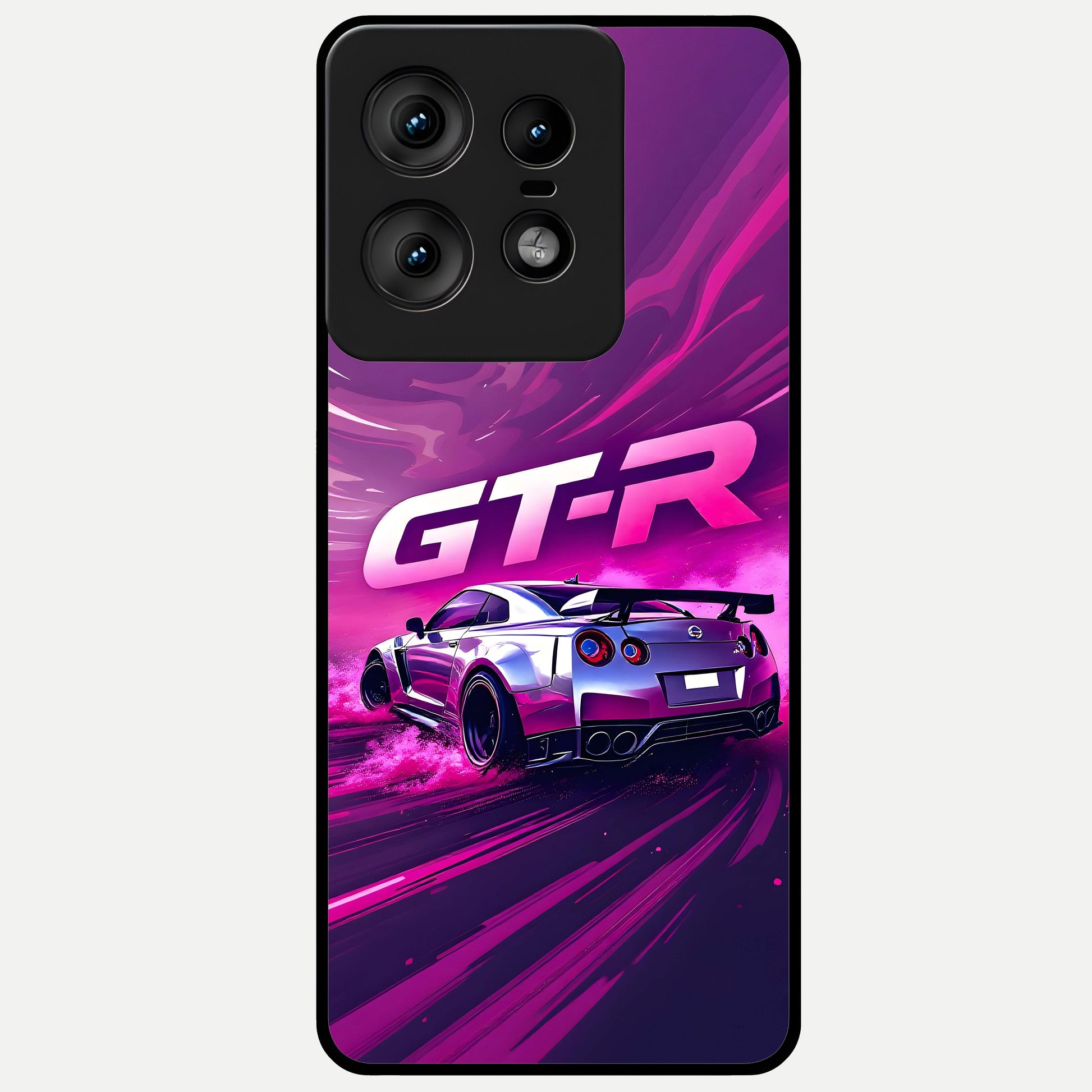  Speed Drift Legend Glass Case For Moto Edge50 Pro back cover – full design glossy printed glass finish