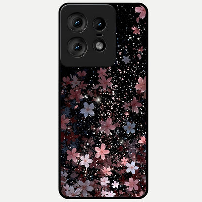  Starlit Flower Dreams Glass Case For Moto Edge50 Pro back cover – full design glossy printed glass finish