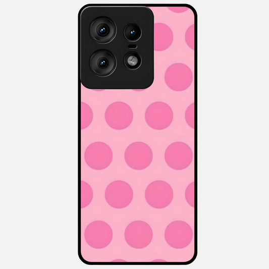  Sweet Dot Dreams Glass Case For Moto Edge50 Pro back cover – full design glossy printed glass finish