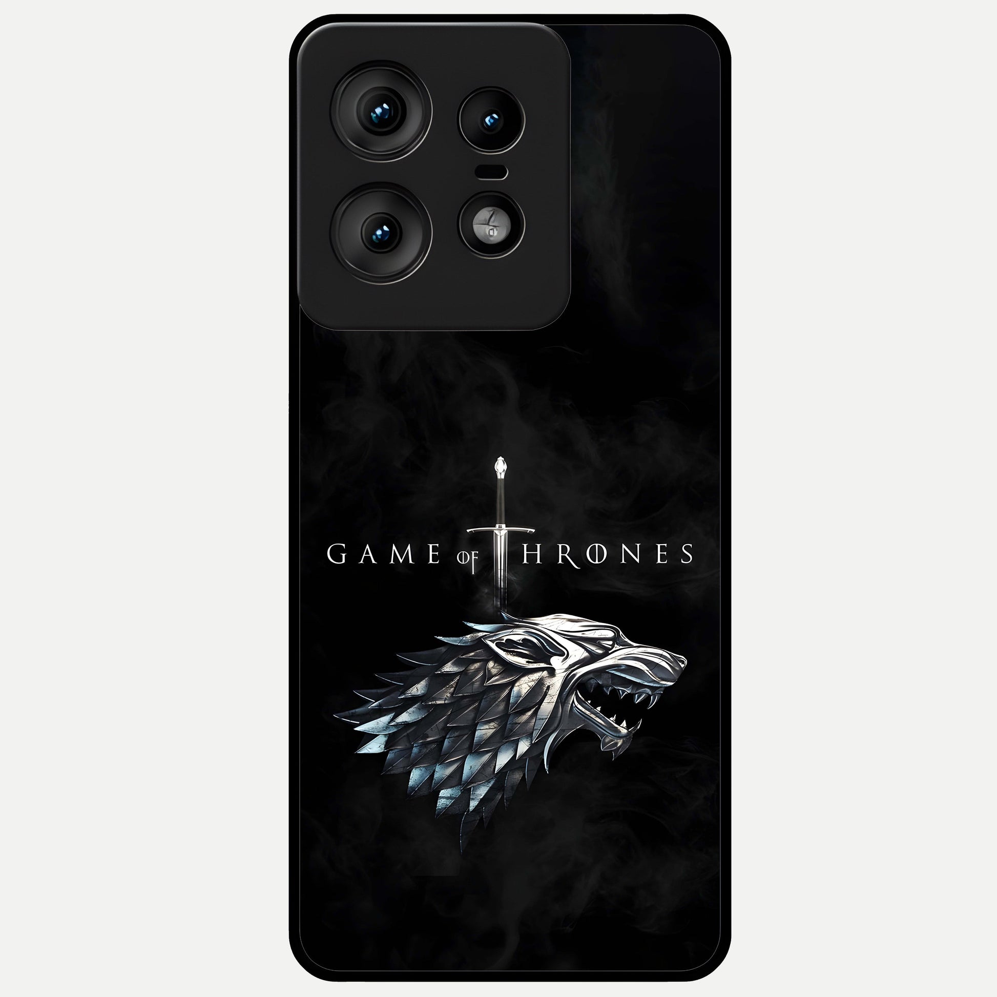  Throne Wolf Legacy Glass Case For Moto Edge50 Pro back cover – full design glossy printed glass finish