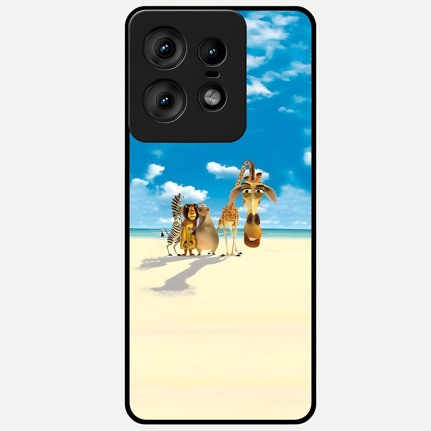  Tropical Fun Squad Glass Case For Moto Edge50 Pro back cover – full design glossy printed glass finish