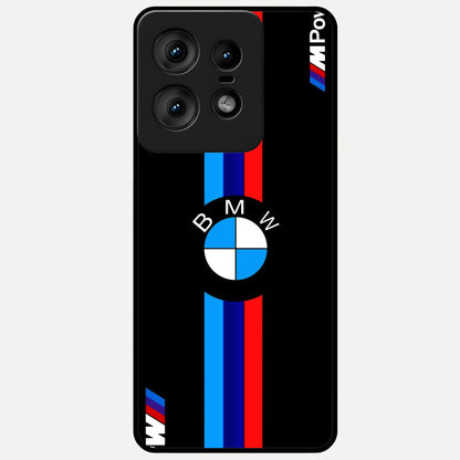  Turbo BMW Beast Glass Case For Moto Edge50 Pro back cover – full design glossy printed glass finish