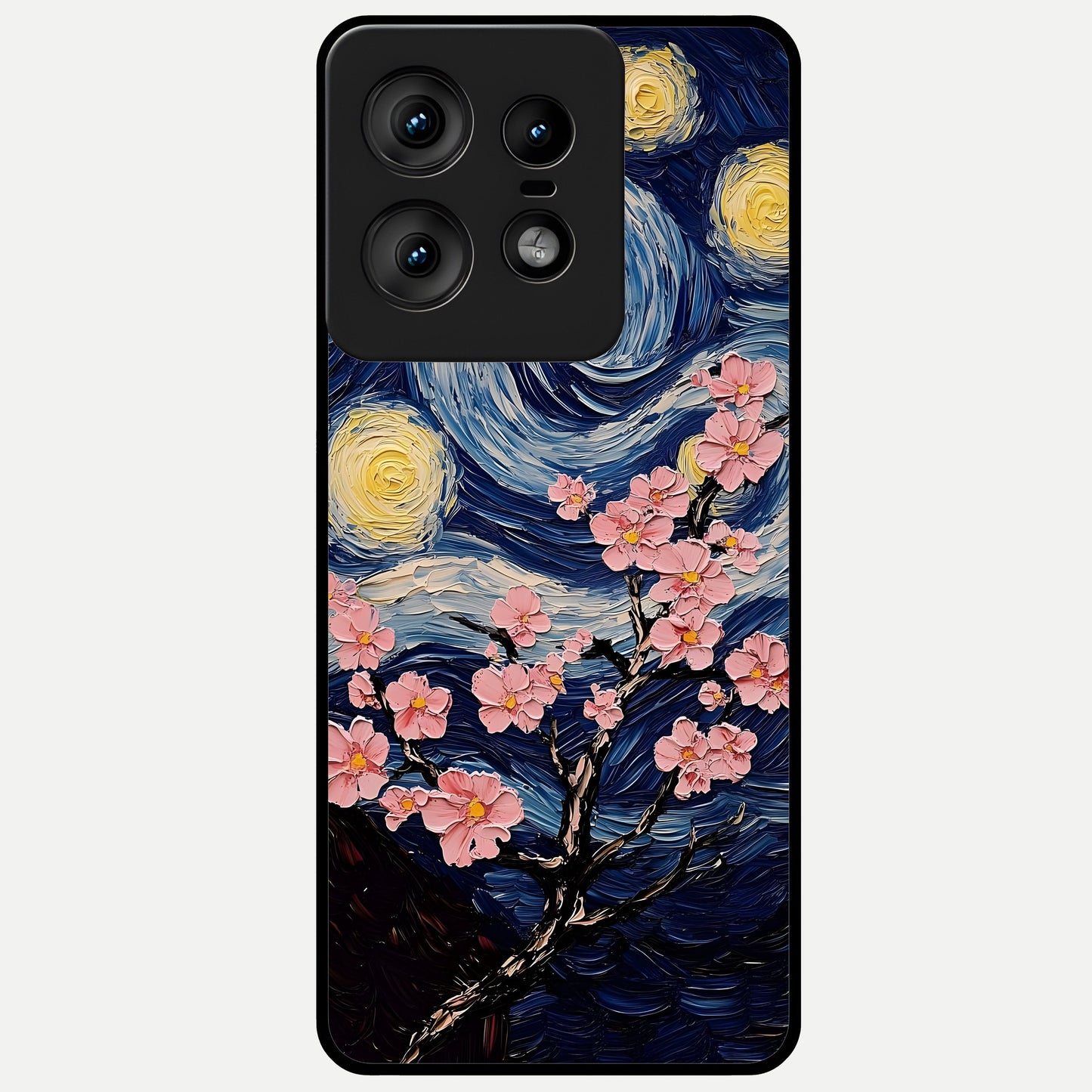  Van Gogh Scenery Glass Case For Moto Edge50 Pro back cover – full design glossy printed glass finish